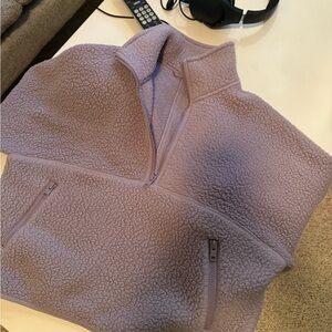TNA POLAR Cozy Purple/lavender sz xs Fleece Pullover